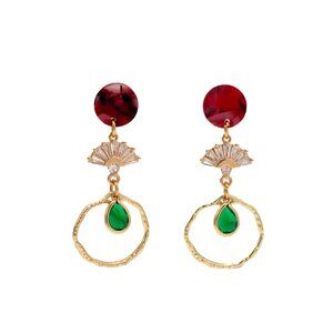 Fountain Ave Deco Dangle Earring